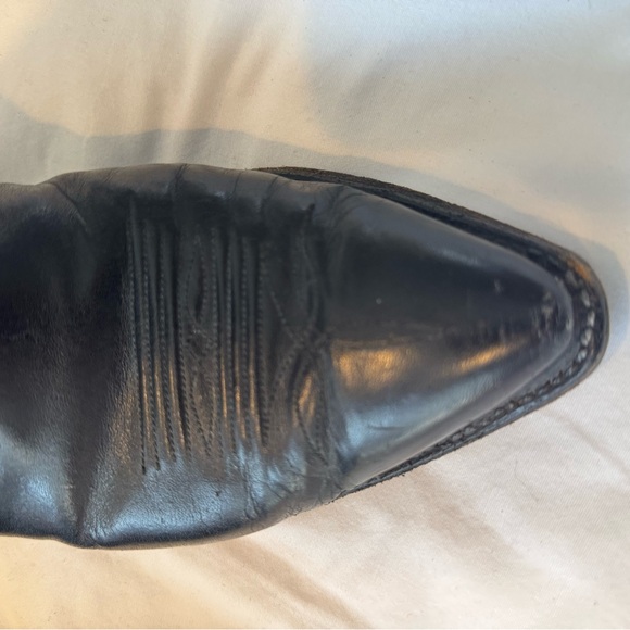 Vintage Black Cowboy & Western Men’s Boots - Picture 3 of 9